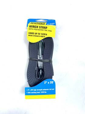 50-51251 Seachoice Winch Strap With Tail End 2x20ft