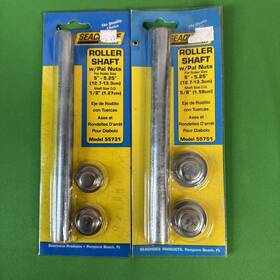 50-55751 Seachoice Lot Of 2 55731 Trailer Roller Shaft W Pal 5-5.25 Inch 1/2 Size