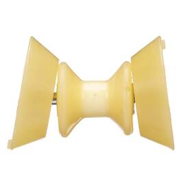 50-56590 Seachoice Bow Roller With Bells 3 Inch Tpr Gold Yellow One Size Boat Trailer Part