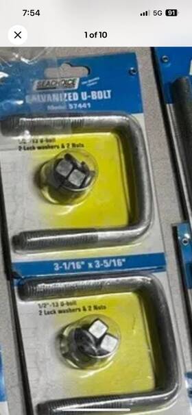 57441 Seachoice 1/2 Inch Diameter 3-1/16 X 3-5/16 Set Of 4