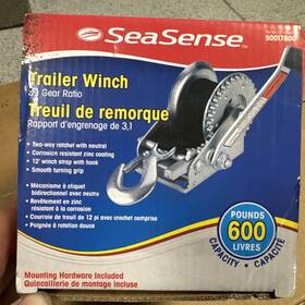 50017800 Seasense Marine Boat Grade Trailer Winch 600lb Retail 87.50 New In Box