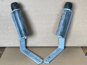 Ss897g Shorelandr Genuine Shorelandftr Roller Load Guide 1 1/2 X3 Frame Set Of 2 Galv