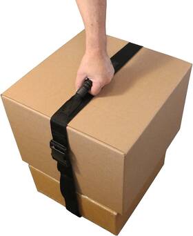 M3070 Shoulder Dolly Handylifter Carrying Strap With Hook And Handle For Easy Lifting. Move Black