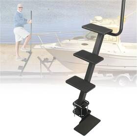 B0dyv115gk Sidasu Heavy Duty Boat Trailer Steps - Non-slip Ladder With Safety Handle 4 Step 2493