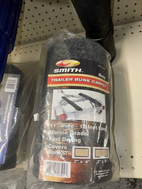11372 Smith Trailer Bunk Carpet New 11 Inch Wide -12 Long Grey