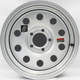 128694gcc Southwest Wheel 15 Inch X 5 Silver Modular Trailer On 4.5 Bolt Circle
