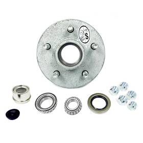 Southwest Wheel 810067324427 Galvanized Trailer Hub Kit 5 On 4.5 Inch For 3 500 Lbs Axle