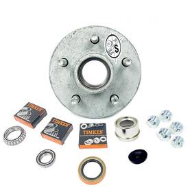 Southwest Wheel 810067324441 Galvanized Trailer Hub Pro Kit 5 On 4.5 Inch For 3500 Lbs Axle