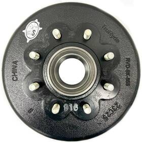 Rvd-8k-865-916-gk Southwest Wheel 8-6.5 Inch Bolt Circle 12 Grease Trailer Hub/drum With 9/16 Studs 8 000 Lbs. Axle