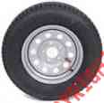 75r14 St215 Tires Radial Goodyear Rim Lug 5 2-pk Mod Grey Trailer Load Silver