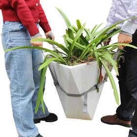 St2024014g Storbuffs Potted Plant Mover And Lifting Straps For Garden Landscaping Gray