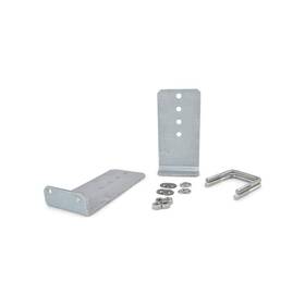 25779-2 Sturdy Built 2 10 Inch Aluminum L-type Boat Trailer Bunk Bracket Kit With Stainless Steel Mo