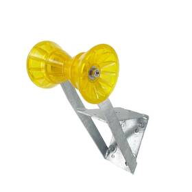 27004 Sturdy Built Boat Trailer Galvanized Winch Seat With Yellow Roller And Bells For Posts