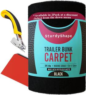 13ftx12in Sturdyshape 065015504207 Boat Trailer Bunk Carpet Kit -the Marine Is 25oz