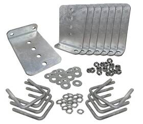 Crossmember-8 Suvwinner Suv-c289 8 Inch Galvanized L-type Boat Trailer Bunk Brackets Fit 3 X Pack