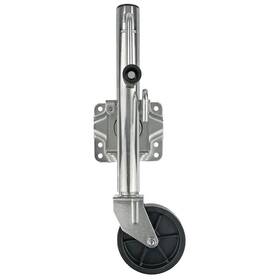 T9t-etr59220dp T-h Marine Manual 1000lb Capacity Silver Zinc Plated Corrode Resistant Trailer Tongue Jack