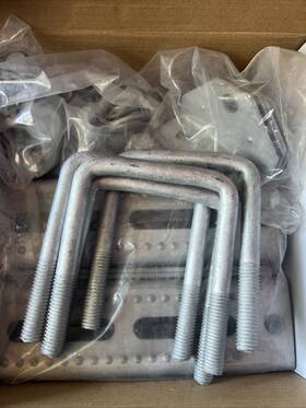 5150 Takpart 4x8 Galvanized Swivel Bunk Bracket Kit Compatible X3 Trailer Boat Crossmenver