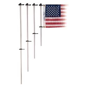 Taylor Made 040011285416 919 - 48 Inch Aluminum Flag Pole With Clips