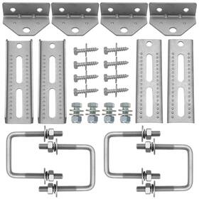 Hqzj-01 Tengbase 4 Pack 8 Inch Swivel Bunk Bracket Kit With Hardware For Trailer Suitab