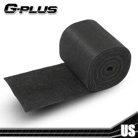 Tianchuan200603023016 Tianchuan 9 Inch X 25ft Black Ribbed Bunk Carpet / Marine Boat Trailer Runners Outdoor