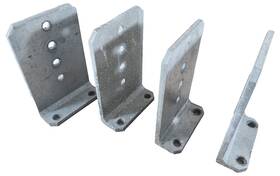 Tie Down 693031616878 4 Lot Heavy Duty 8 Inch X5 X1/4 Vertical Bunk Bracket Galvanized Steel Boat Trailer