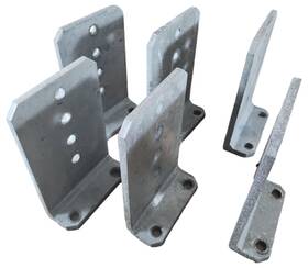 Tie Down 693031616885 6 Lot Heavy Duty 8 Inch X5 X1/4 Vertical Bunk Bracket Galvanized Steel Boat Trailer