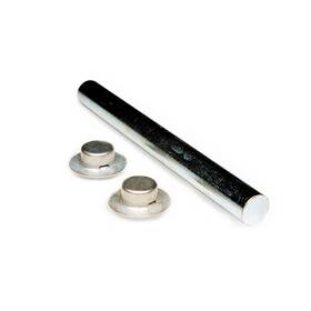 86028 Tie Down Zinc Plated Marine Roller Shaft With Pal Nuts 5/8 Inch X 6-1/4