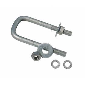 86221 Tie Down Galvanized Marine Square U-bolt Kit 1/2 Inch X 1-9/16 4-1/16
