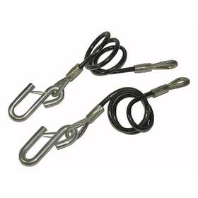 59545 Tie Down Engineering Vinyl Coated Coiled Safety Cables - 7 000 Lb Gtw Pair