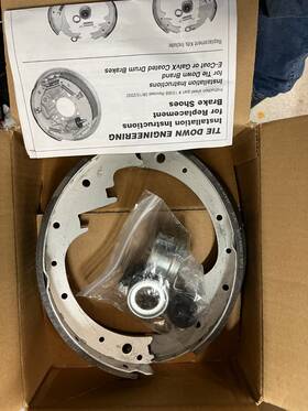 81109 Tie Down Engineering 12in Free Backing Brake Shoes New Open Box