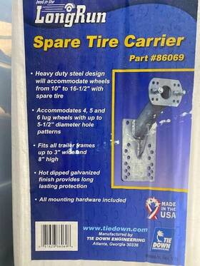 86069 Tie Down Engineering Spare Tire Carrier #86069 New - Unopened