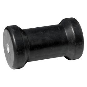 86481 Tie Down Engineering 5 Inch L Black Rubber Spool-shaped Keel Roller For 1/2 Shaft