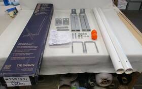 86105 Tie Down Marine Products 48 Inch Pvc Adjustable Boat Trailer Guide On Set White