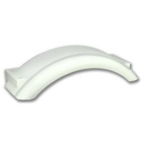 17026 Tiedown Engineering Boat And Utility Trailer Polyethylene White Plastic Fender For 8 Inch -12 Tire Wheel
