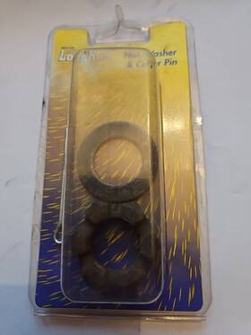 Es186 Tiedown Engineering 81169 Tie Down Nut/washer/cotter Pin For Axle Spindle Trailer