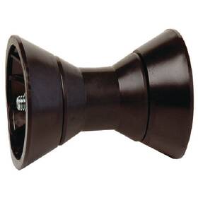 86405 Tiedown Engineering Boat Trailer Black Poly Bow Roller Assembly With End Bells 3 Inch