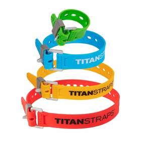 Titan-tss-4-ssvp Titanstraps Titan Utility 09 Inch /14 /18 /25 Length / 4 Pack Green/blue/yellow/orange