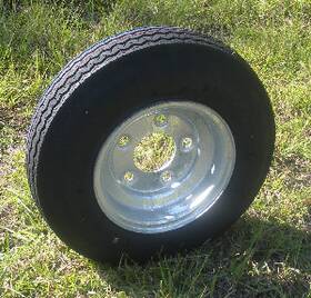 T0864c-w0805rg Towmaster 570 X 8 Trailer Tire Load Range C Inch Galvanized Rim 5 Lug