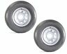 St225-75d15 Tr20044 Ecustomrim Trailer Tire On Rim Lug Silver Modular 191215001927