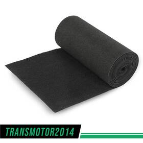 Tra426906 Transmotor2014 Black Ribbed Bunk Carpet / Marine Boat Trailer Runners Outdoor - 12 Inch X 12ft