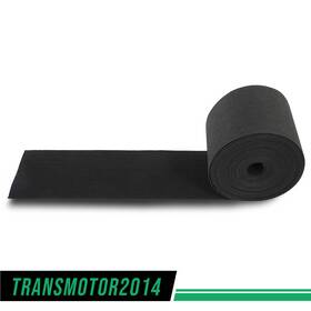 Tra642519 Transmotor2014 New Black Ribbed Bunk Carpet / Marine Boat Trailer Runners Outdoor - 12 Inch X 75ft