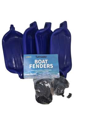 Bf001-bu Turmaster Boat Fenders 4 Pack / 4.5ftft X16ftft/ Only 3 Fender Lines