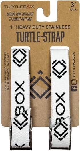 Turtlebox 850024307377 Tie-down Strap Kit - Includes 2 Straps Your White