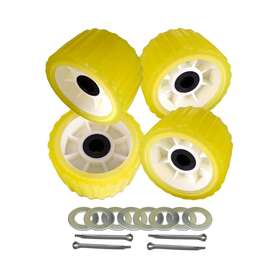 Uanofcn 5x3 4 Pcs 5 Inch X 3 Boat Trailer Wobble Rollers Polyurethane Mounting Hole