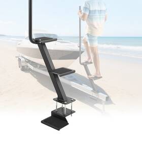 Ctcbtsjbtdbaqlh5a001 Uimoso Heavy Duty 3-step Boat Trailer Ladder With Handle And Bottom Mount