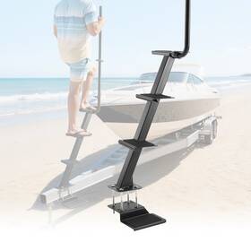 Ctcbtsjbtdbarwf2c001 Uimoso Heavy Duty Boat Trailer Steps With Handle 4-step Bottom Mount Design