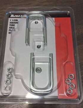 49561 Ultra-tow 1 And 1/2 Inch Square Tube Axle Plate Kit #49561 New