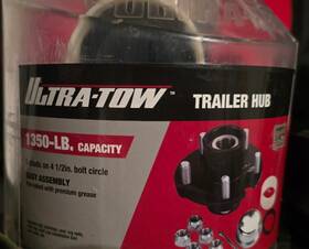 572251 Ultra-tow Xtp Trailer Hub 5 On 4.5 Inch 1350lb