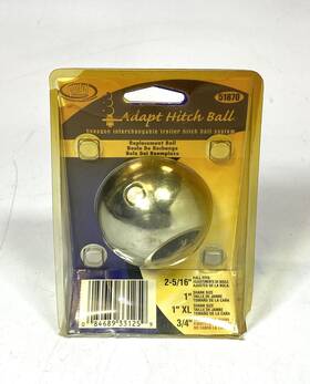 51870 Valley Adapt Hex Interchangeable Trailer Hitch Ball 2-5/16ftft 1ftft Shank