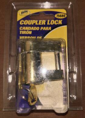 75680 Valley Coupler Lock 2-piece Wonftt Corrode/rust Marine Boat Jetski Trailer